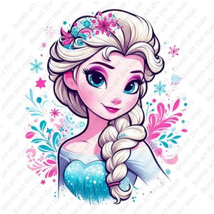 Princess Elsa clipart, frozen princess clipart, elsa png, frozen png, instant download