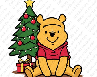 レア★くまのプーさん クリスマス Christmas★スタンプアートギャラリー くまのプーさん 冬 png、くまのプーさん クリスマス クリップアート