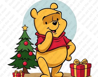 くまのプーさんのクリスマス クリップアート、くまのプーさんの png
