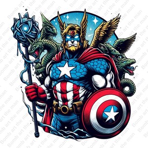 Capitão América clipart, Capitão América png, super herói clipart, super herói design fantástico, download instantâneo