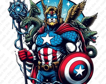 Captain America clipart, Captain America png, super hero clipart, super hero fantastic design, instant download