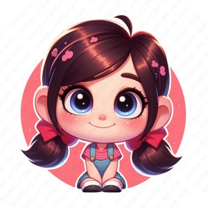 Vanellope png, Wreck-It Ralph clipart, Vanellope Von Schweetz clipart, high quality, instant download