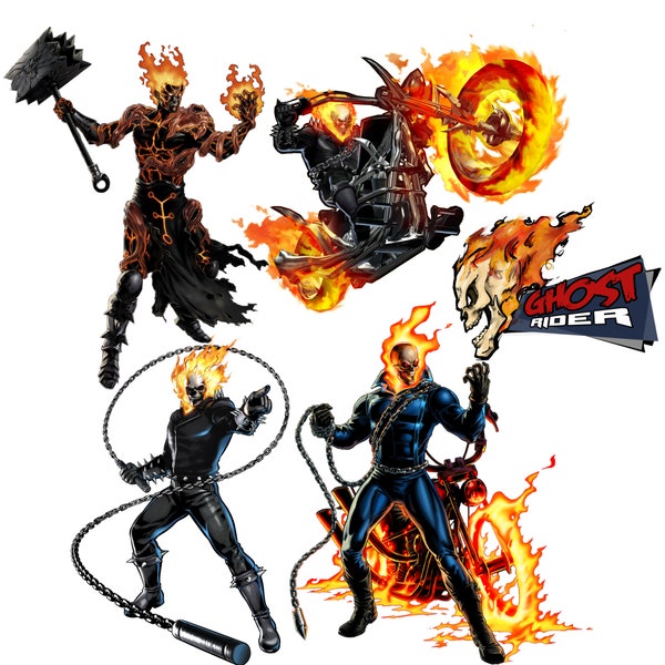 Ghost Rider png bundle, Johnny Blaze png, ghost rider clipart, instant download