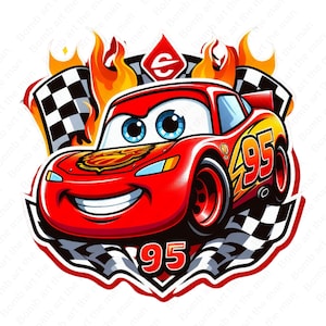 Lightning mc queen clipart, Cars png, Mc queen png, Cars clipart, instant download