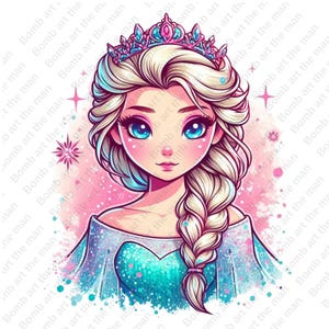 princess elsa clipart, frozen princess clipart, elsa png, frozen png, instant download