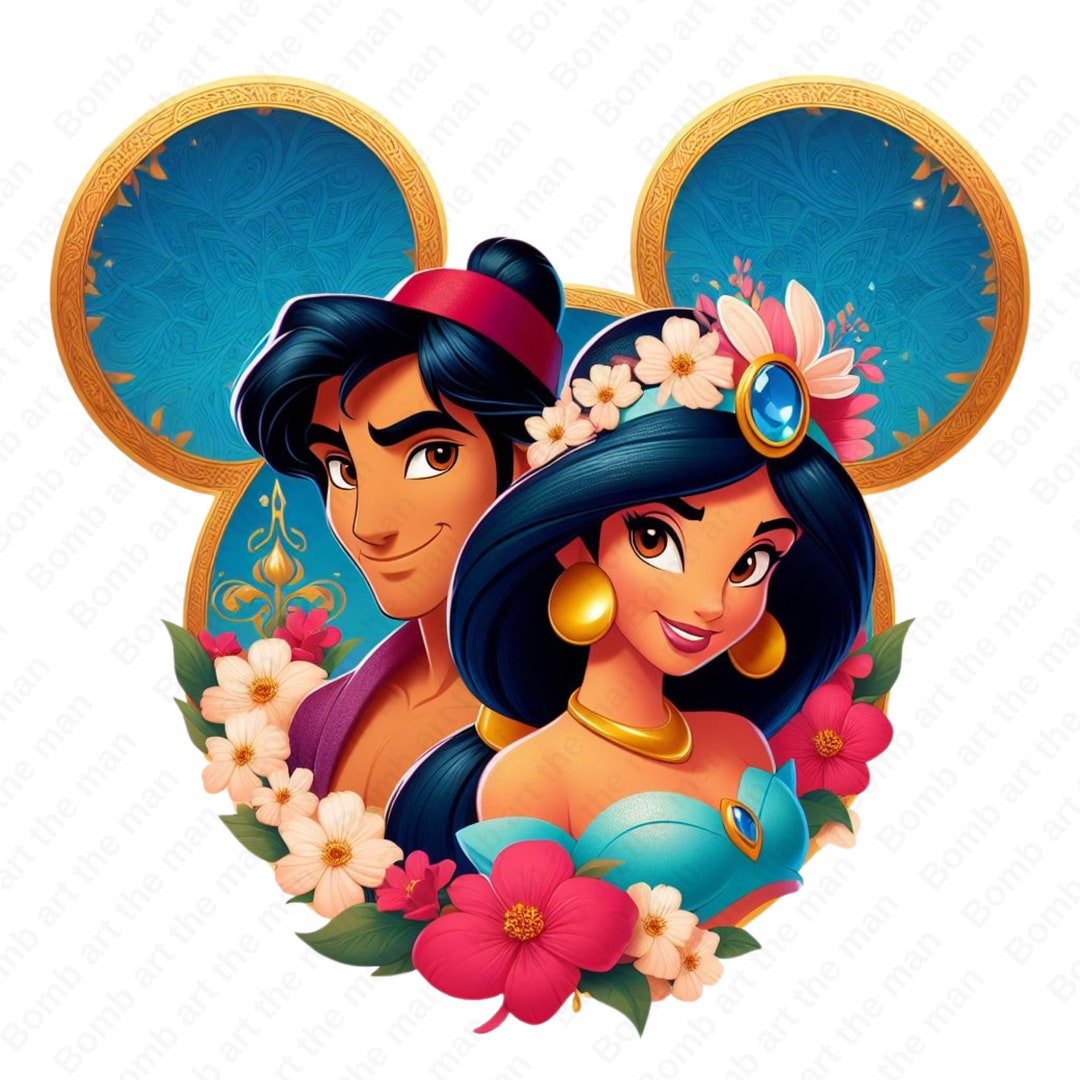 Prinses jasmijn en aladdin png, prinses jasmijn clipart, aladdin clipart,  instant download - Etsy België, image size:1080x1080