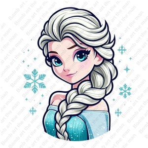 princess elsa clipart, frozen princess clipart, elsa png, frozen png, instant download
