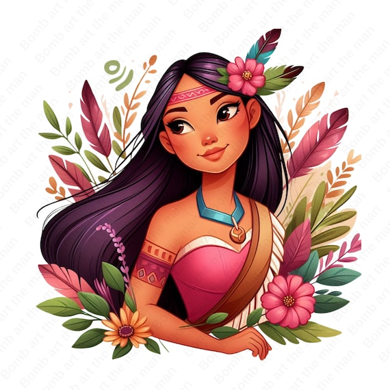 pocahontas red dress Princess Pocahontas Png, Cute Pocahontas Clipart, Cute Princess Png,  Instant Download
