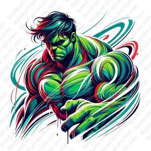Hulk png, Hulk Clipart, Superheld png, spezielles Design, transparenter Hintergrund, sofort Download