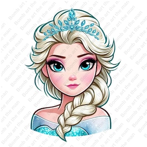 princess elsa clipart, frozen princess clipart, elsa png, frozen png, instant download