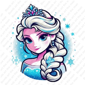 princess elsa clipart, frozen princess clipart, elsa png, frozen png, instant download
