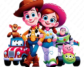 Toy Story Clip Art, Woody png, Toy Story png, Buzz Lightjahre png, sofortiger Download