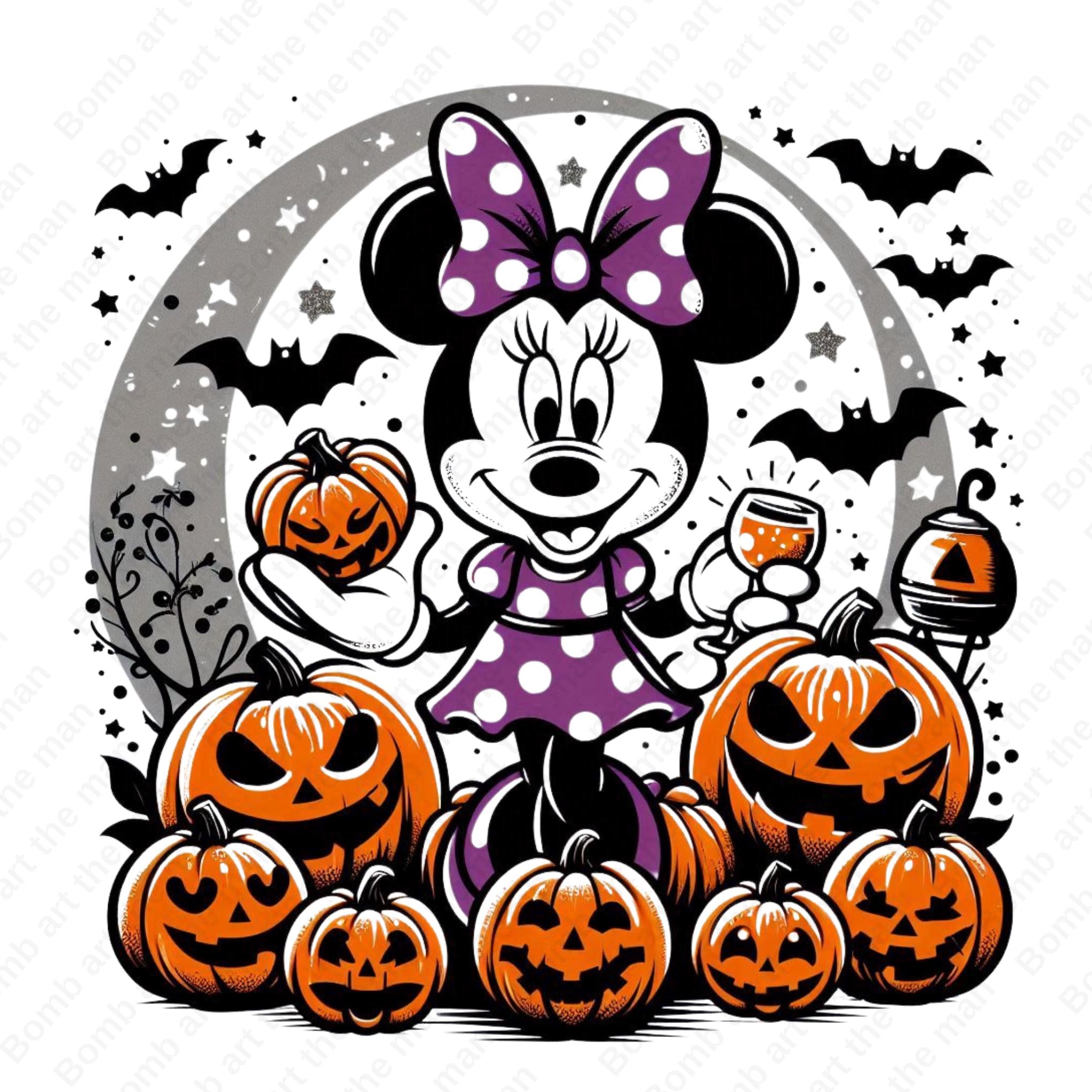 Halloween Clipart, Minnie Mouse Clipart, Happy Halloween, Pumpkin