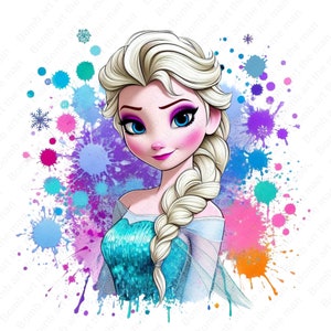 frozen princess clipart, princess elsa clipart, elsa png, frozen png, instant download