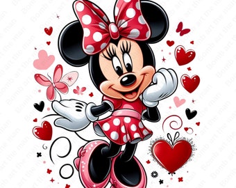 Imágenes prediseñadas de Minnie Mouse, imágenes prediseñadas de Minnie Mouse, diseño transparente, descarga instantánea