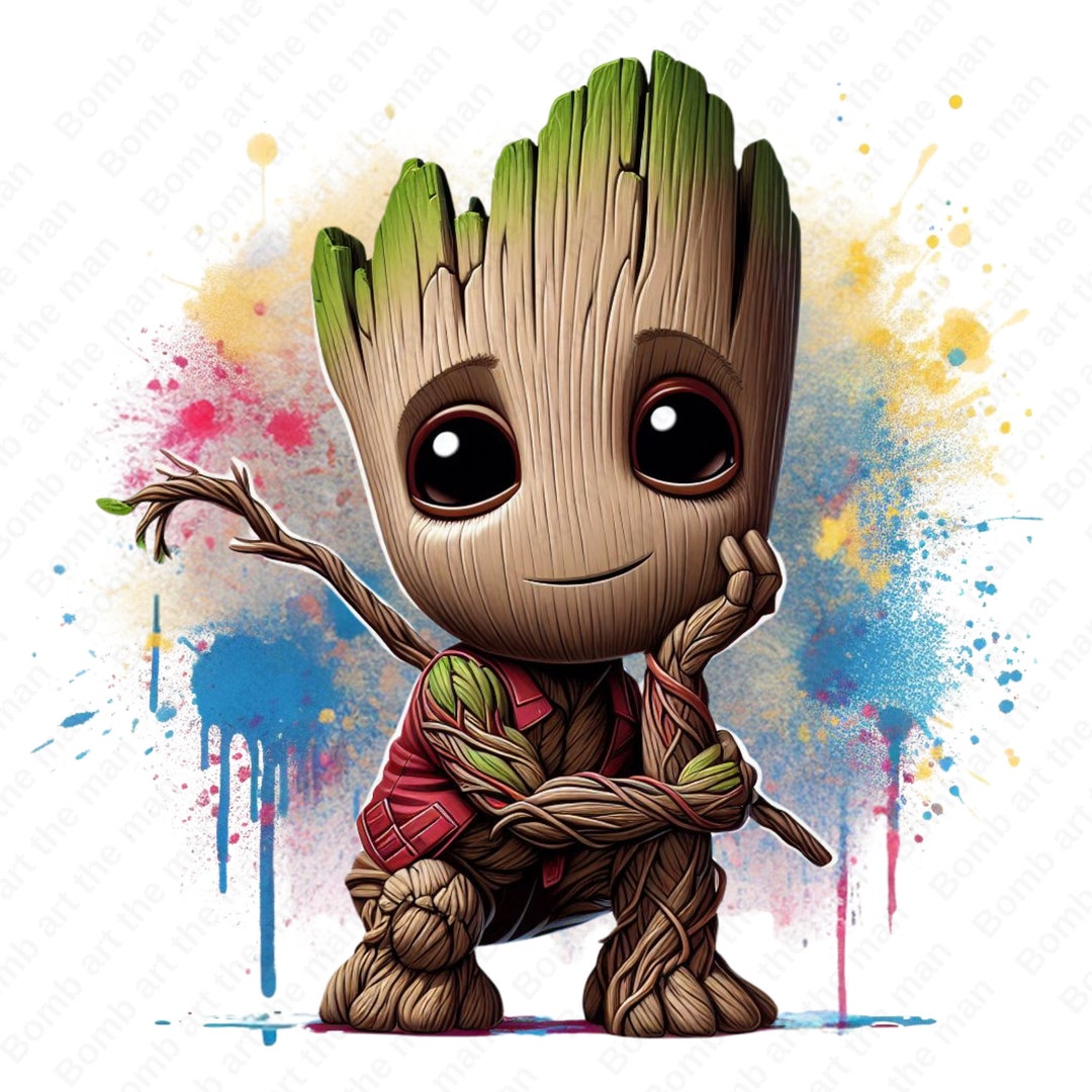Groot Clipart, Groot Png, Guardians of Galaxy Png, Transparent Design ...