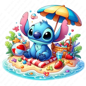 stitch and angel clipart, stitch and angel png, transparent design, instant download