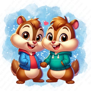 clipart di cip e ciop, png di cip e ciop, simpatici personaggi dei cartoni animati, download immediato