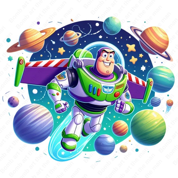 buzz lightyear png, buzz lightyear space clipart, toy story character,  instant download