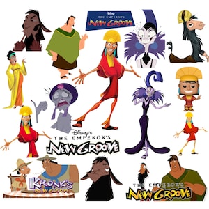 The emperors New groove png bundle, the emperors New groove clipart set, kuzco yzma kronk png, instant download