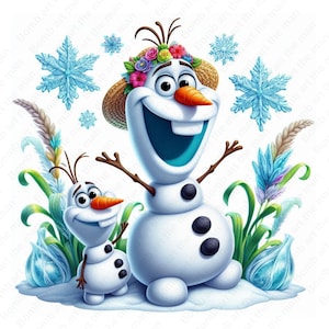 Frozen olaf png, olaf clipart, frozen character png, frozen clipart, instant download