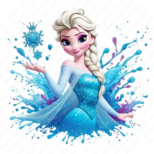 frozen princess clipart, princess elsa clipart, elsa png, frozen png, instant download
