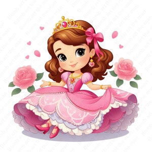 princess sofia clipart, princess sofia png, cute princess design, instant download