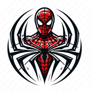 Spiderman Logo, Spiderman Png, Spinnennetz Png, transparentes Design, sofortiger Download