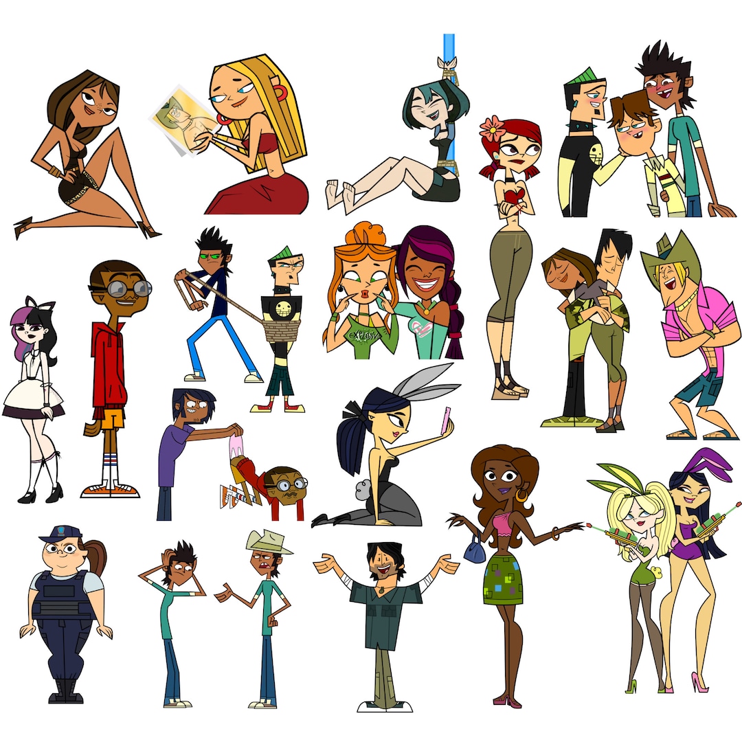 Total Drama Island Png Bundle Total Drama Island Characters Etsy