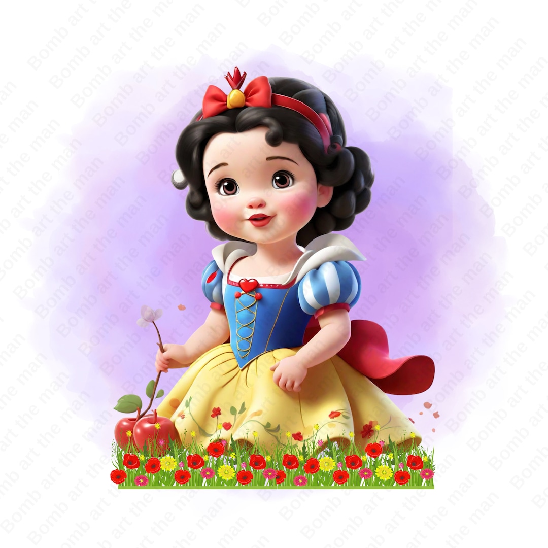 Snow White Cute Clipart, Baby Toddler Princess Png, Snow White Png
