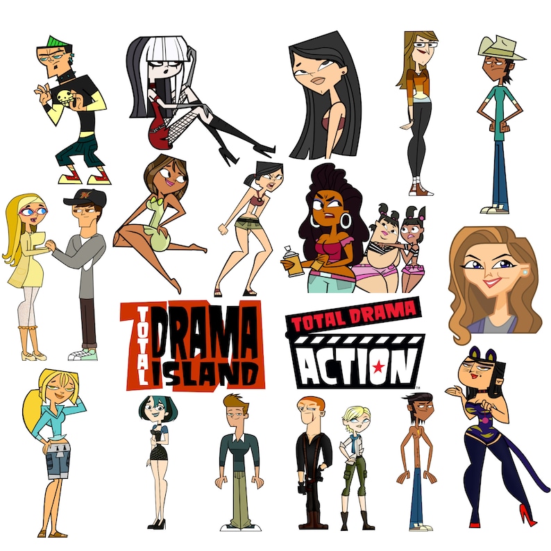 Total Drama Island Characters Total Drama Island Png Bundle - Etsy