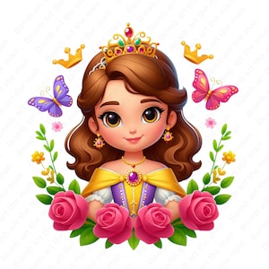 princess sofia clipart, princess sofia png, cute princess design, instant download