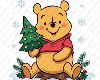 くまのプーさんのクリスマス クリップアート、くまのプーさんの png