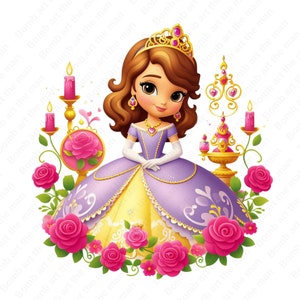 princess sofia clipart, princess sofia png, cute princess design, instant download