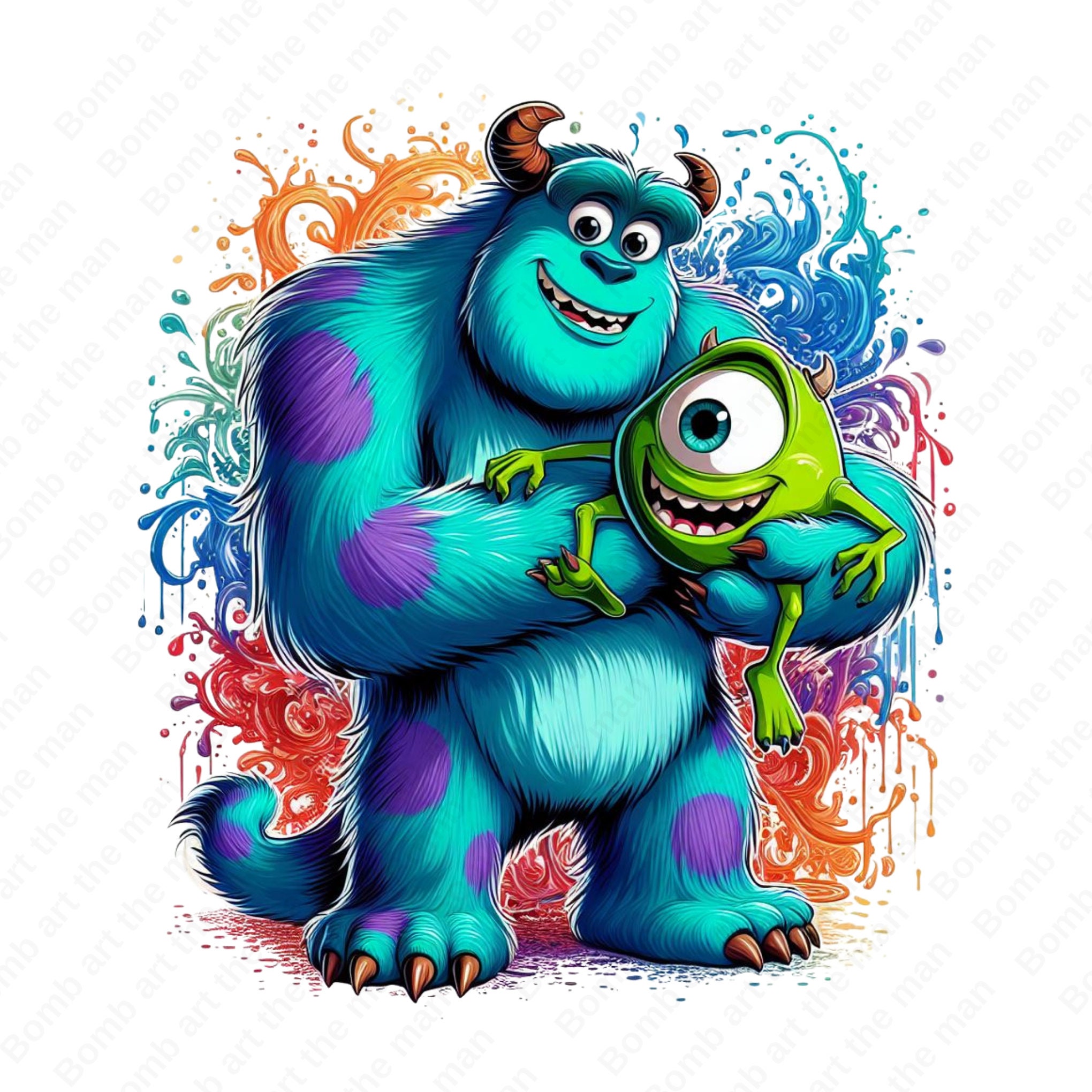 Monsters ??nc Clipart, Monsters ??nc Png, Mike and Sully Clipart, Instant