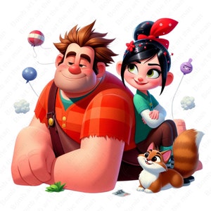 Wreck-It Ralph clipart, Vanellope png, Vanellope Von Schweetz clipart, high quality, instant download