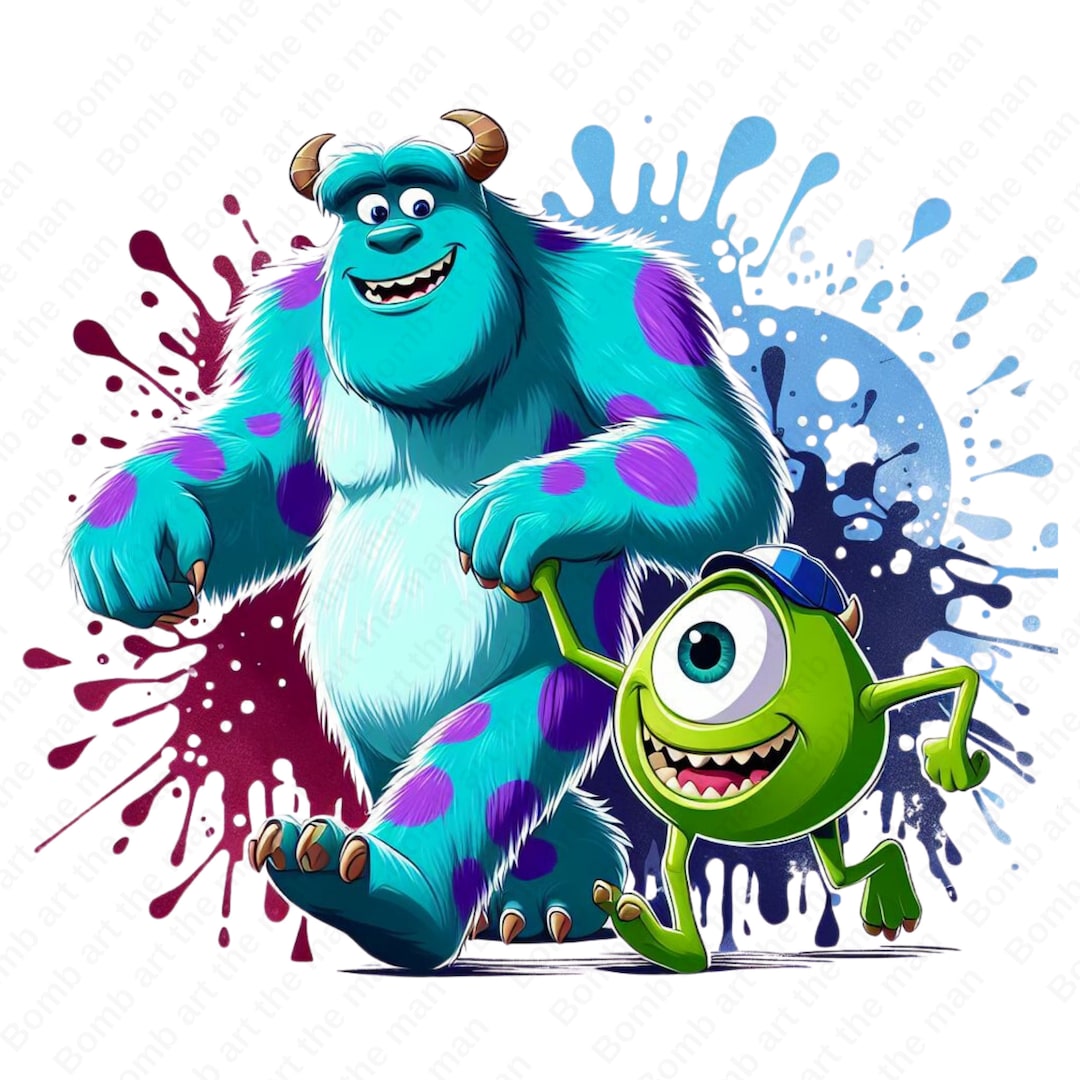 Monsters ??nc Clipart, Monsters ??nc Png, Mike and Sully Clipart Etsy