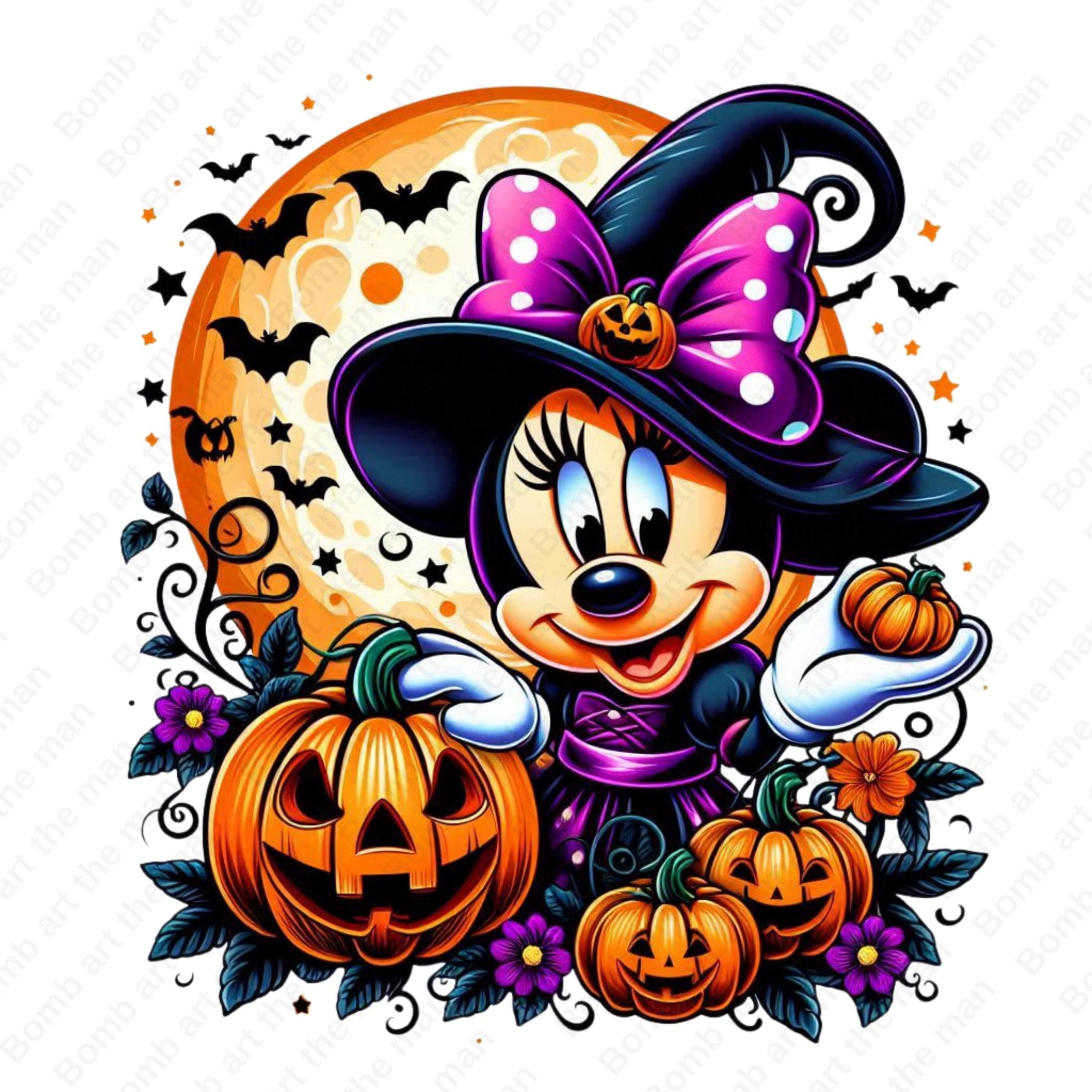 Halloween Clipart, Minnie Mouse Clipart, Happy Halloween, Pumpkin