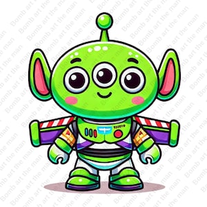 toy story alien clipart, little green men png, toy story character, space alien png, transparent design