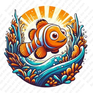 finding nemo png, finding nemo clipart, cute nemo design, instant download