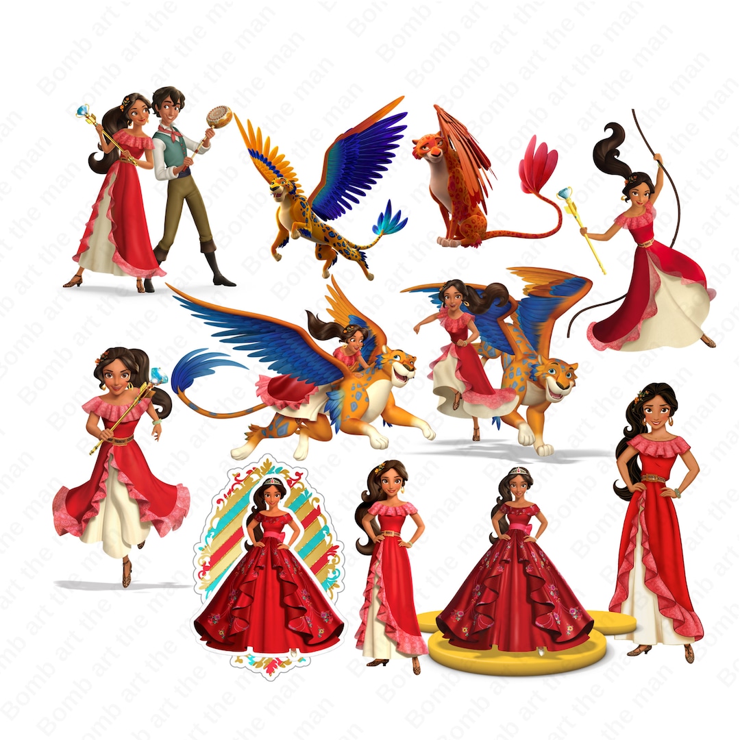 Elena of Avalor Png Bundle, Elena of Avalor Clipart, Princess Png