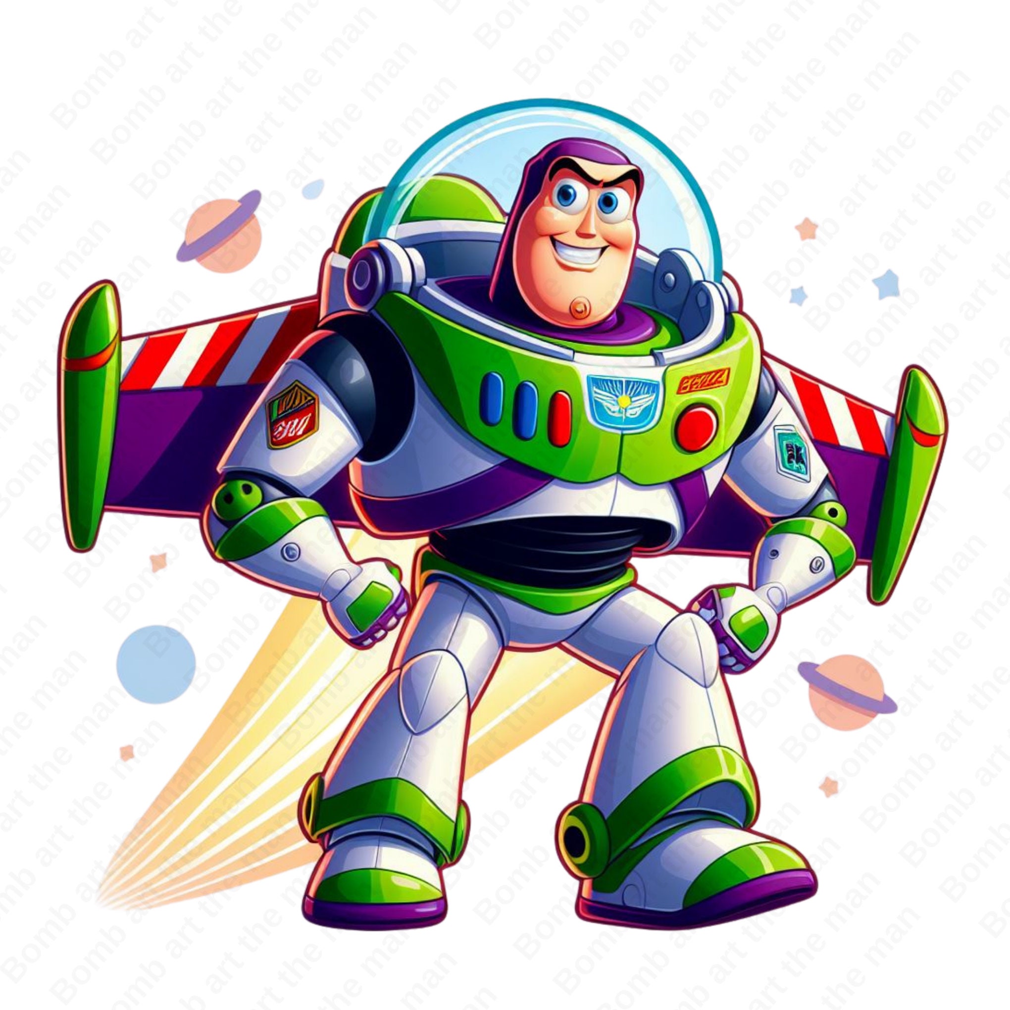 buzz lightyear png, buzz lightyear space clipart, toy story characters,  instant download - Main Image