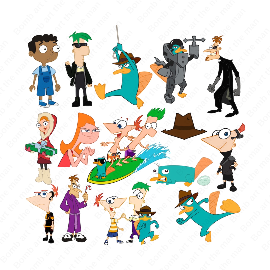 Phineas and Ferb Png, Phineas and Ferb Clipart, Cartoon Comedy Png - Etsy