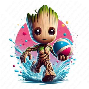 Imágenes prediseñadas de Groot, Groot lindo PNG, Guardianes de la Galaxia PNG, diseño transparente, descarga instantánea