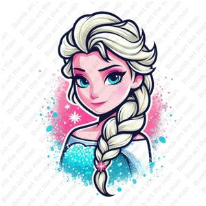 princess elsa clipart, frozen princess clipart, elsa png, frozen png, instant download