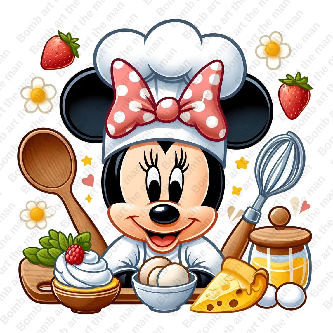 Minnie Mouse Kitchen Chef Clipart, Minnie Mouse Png, Kitchen Chef ...