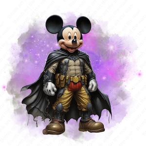 Herói Mickey clipart, Mickey Mouse png, fofo mickey png, download instantâneo