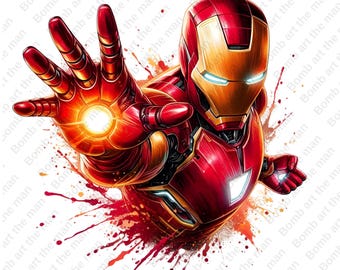 İron man clipart, İron man png, super hero clipart, super hero png, instant download