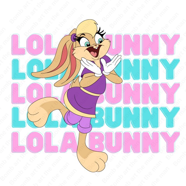 Lola Bunny clipart, Lola Bunny PNG, genoemde achtergrond, transparant ontwerp, direct downloaden