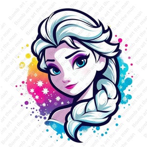 princess elsa clipart, frozen princess clipart, elsa png, frozen png, instant download